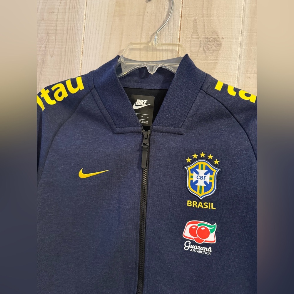 Rare Nike Brazilian Confederation Football Travel Jacket